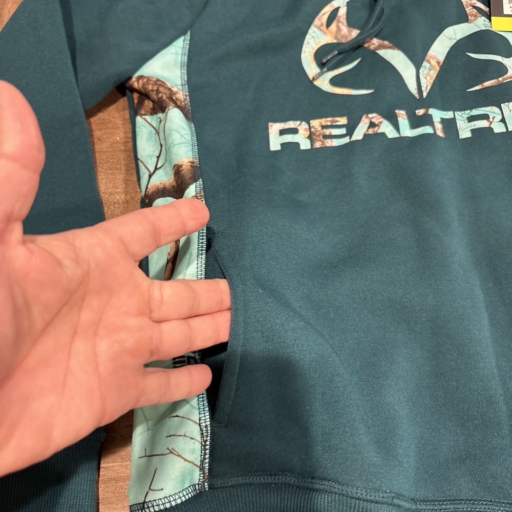 Realtree Hoodie Mens Small‎ Green Pullover Graphic Print - Picture 8 of 12